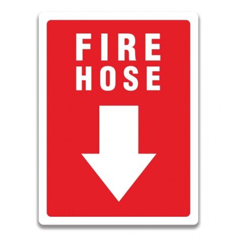 FIRE HOSE SIGN